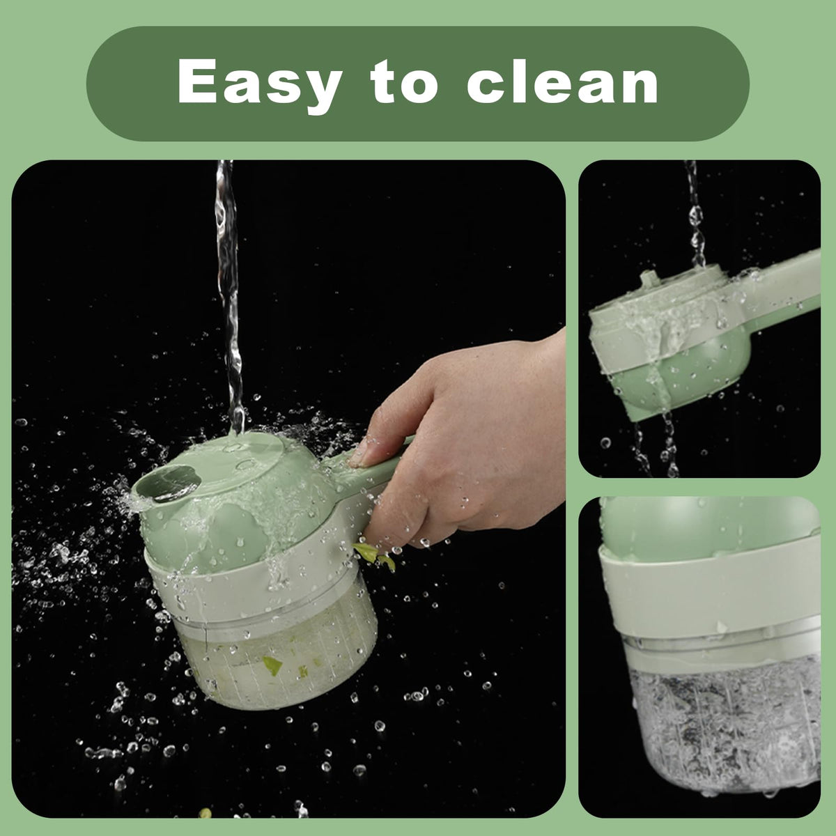Portable Wireless Electric 4-in-1 Vegetable Cutter Set B8520