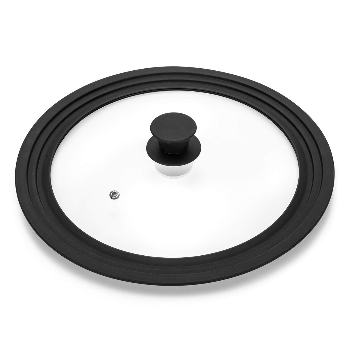 Tempered Glass Universal Lid with Silicone Rim Fits 10.5", 11" and 12" Cookware A2115