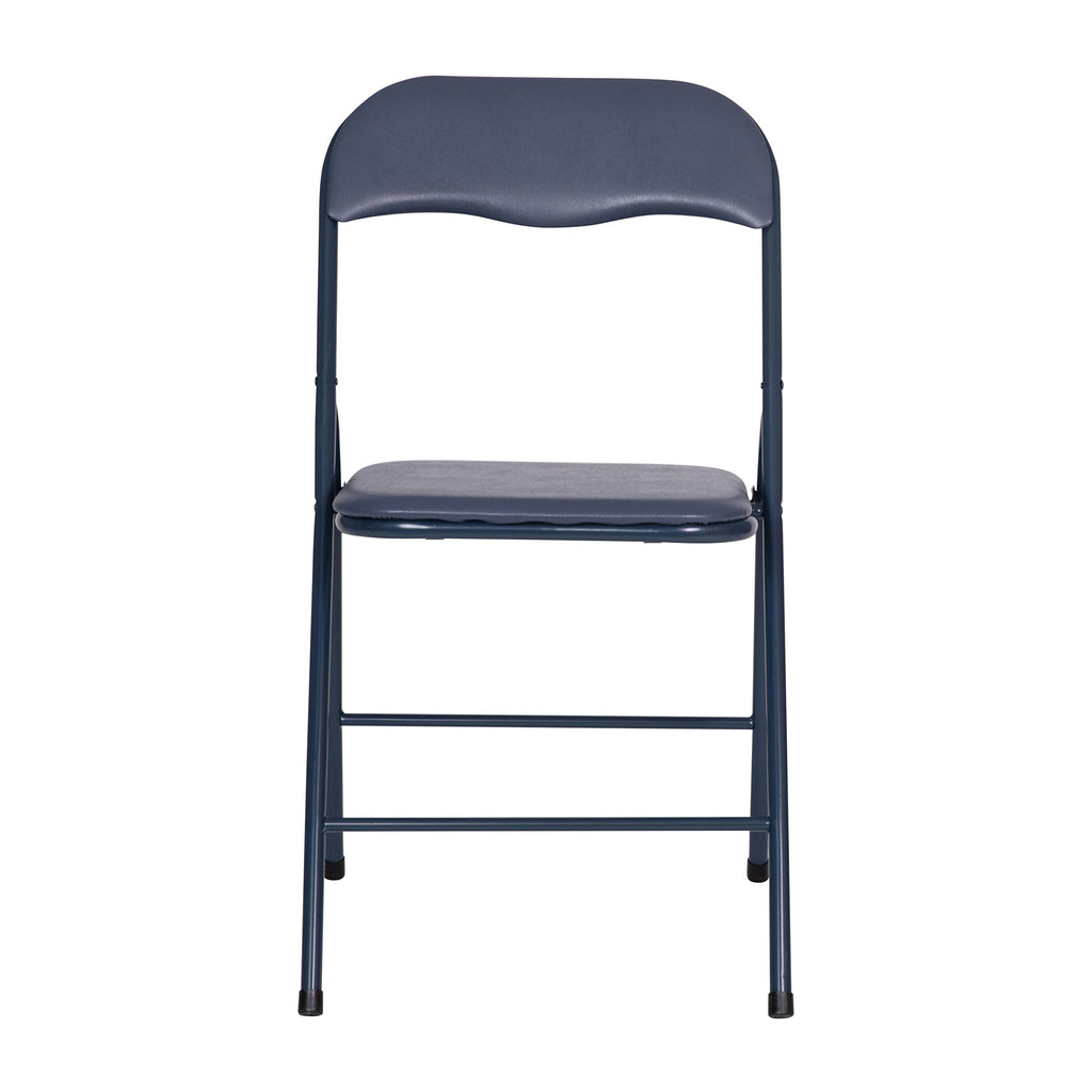 Navy Square Folding Card Table and Chairs Set Z407395