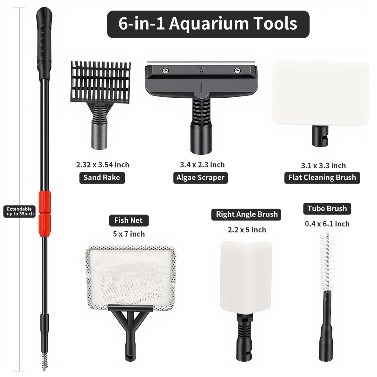 6 in 1 Aquarium Cleaning Kit F267712