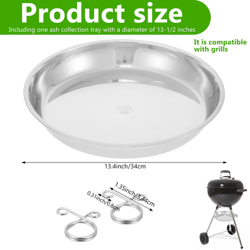 13.4" Diameter Ash Catcher Pan for Charcoal Grill S288009