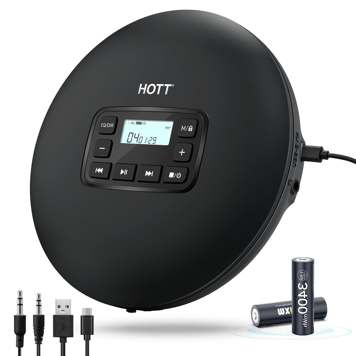 Portable CD Player with Anti-Skip Protection X55709