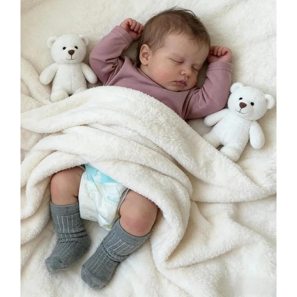 20 Inch Realistic Silicone Reborn Baby Doll Boy with Rooted Hair L411955