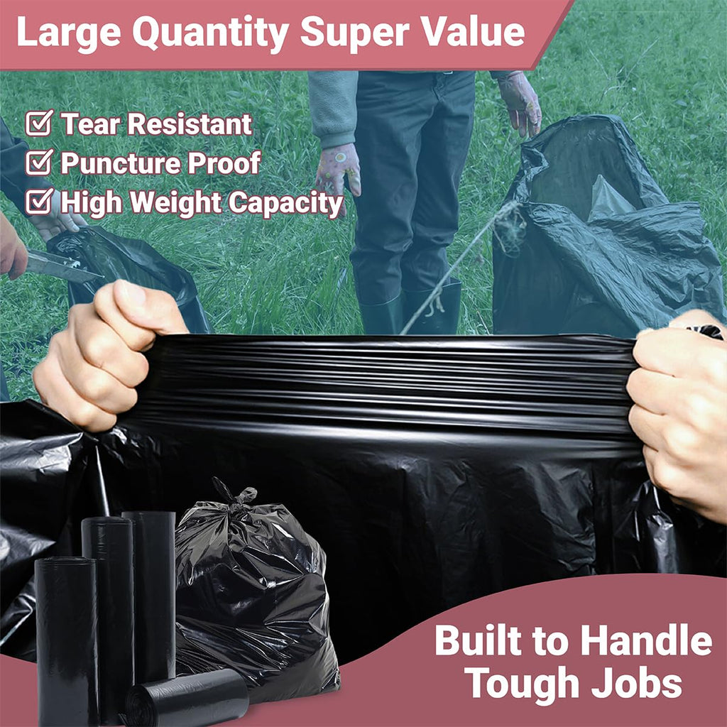 Heavy Duty Black Trash Bags, 100 Count, 40in x 46in C3822