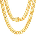 10k Yellow Gold Cuban Link Chain Necklace U47220
