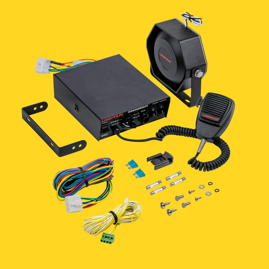 100W Police Siren Emergency PA System Kit E6995