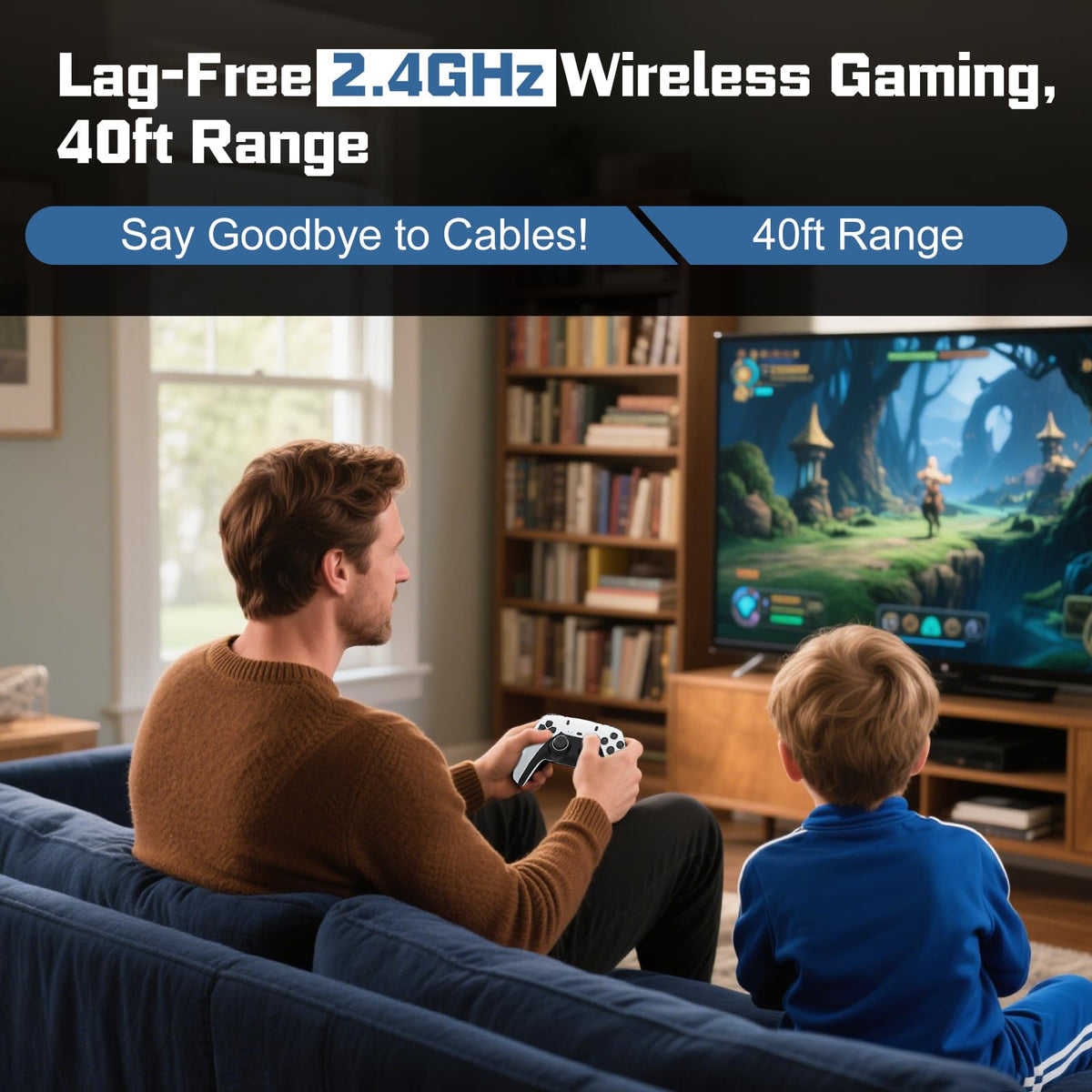 Retro Game Console with 4K HDMI and Wireless Controllers T879