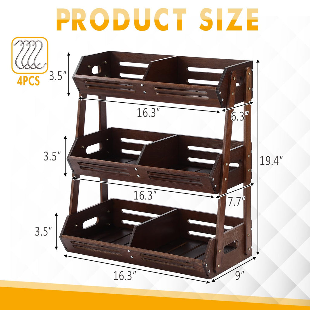 3 Tier Fruit Basket J972