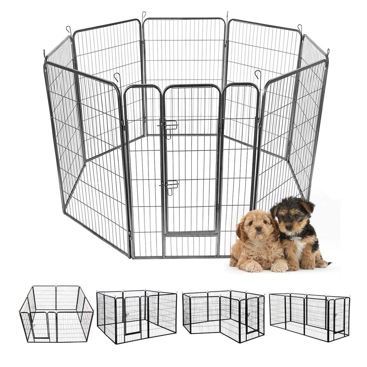 48 inch 8 Panel Metal Dog Playpen C88140