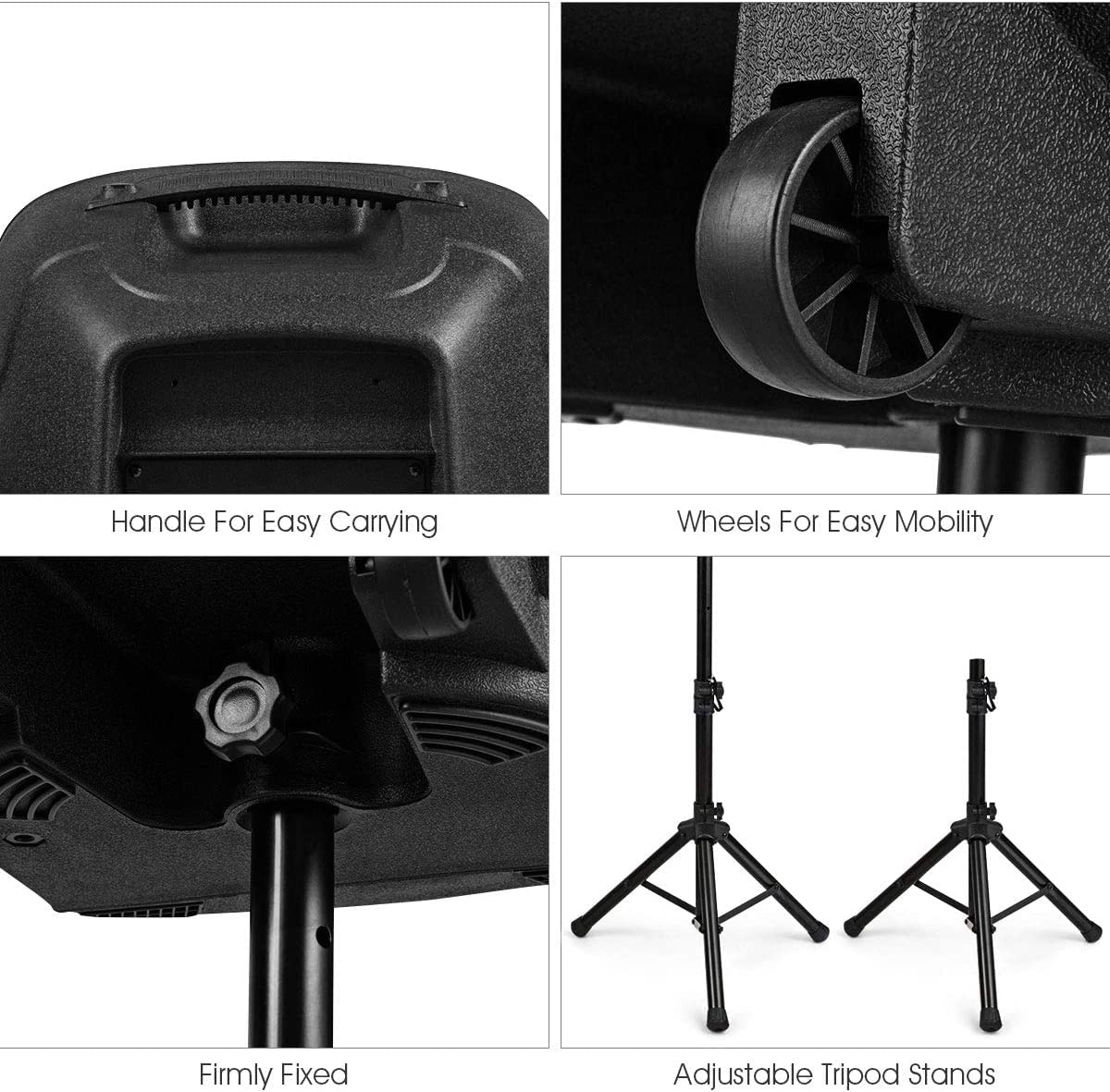 Portable 15" PA Speaker System Set J476