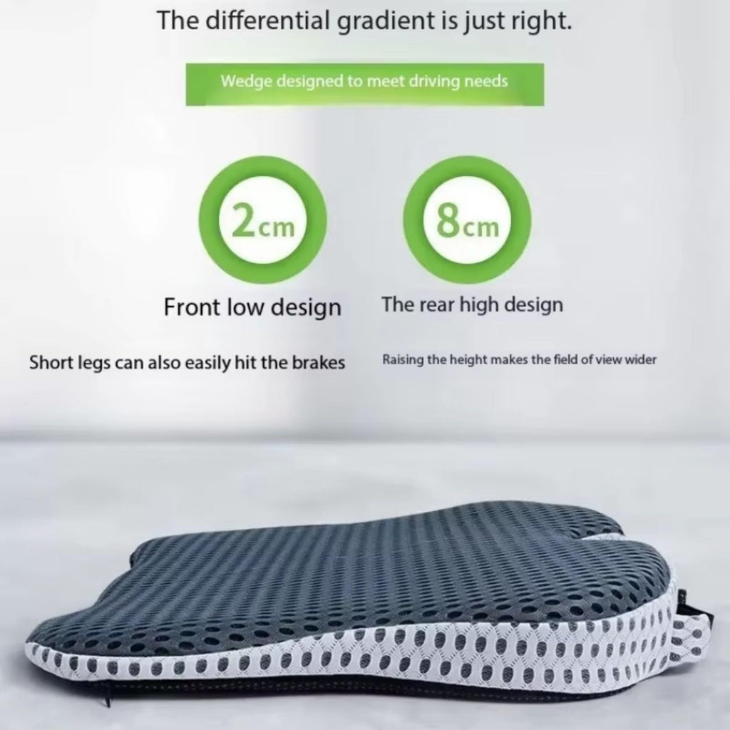 Grey Memory Foam Car Seat Booster Cushion F867