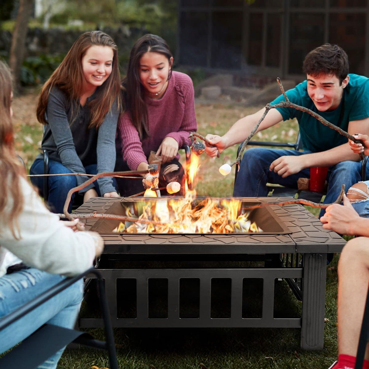 32 inch Outdoor Fire Pit with Grill E9467