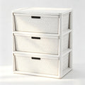 White 3 Drawer Plastic Storage Organizer G101942