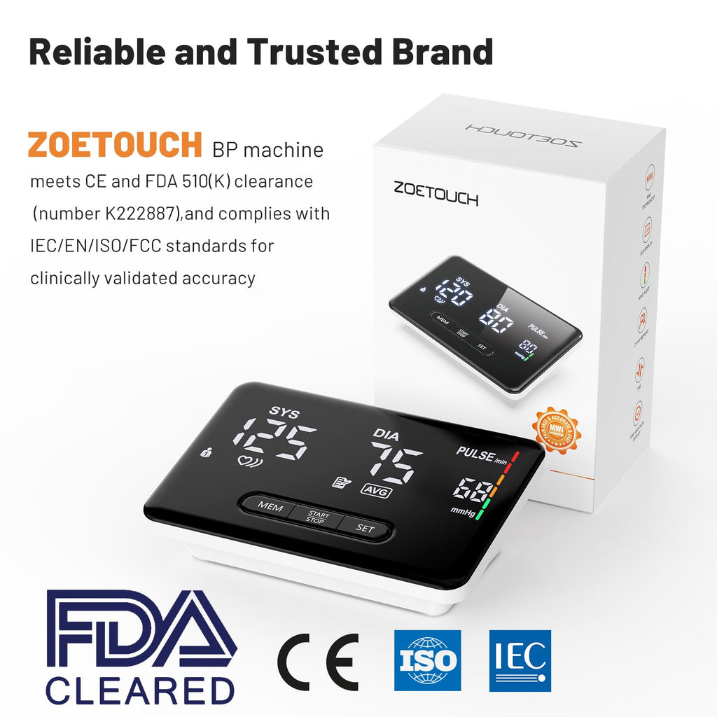 Smart Upper Arm Blood Pressure Monitor Z539
