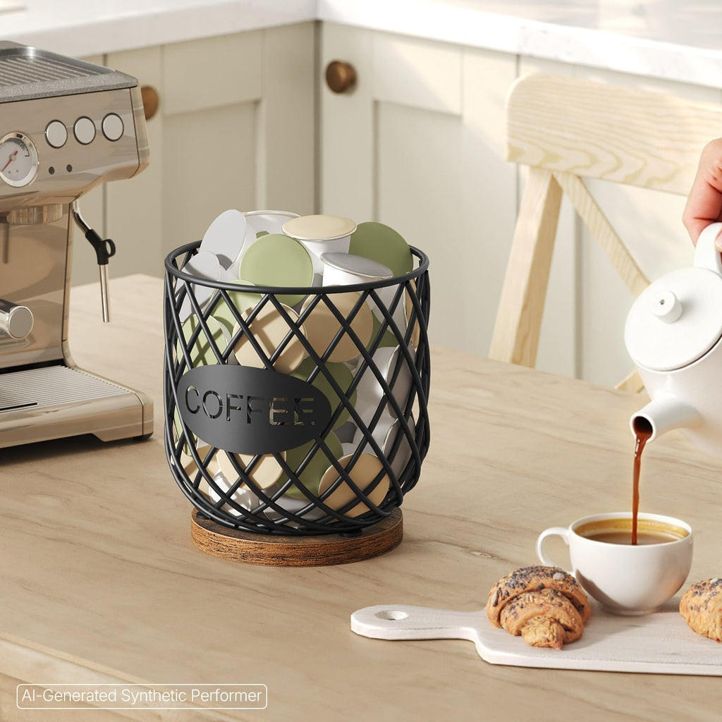 Compatible with K Cup & Nespresso Vertuo Pods Coffee Pod Holder Organizer L1823
