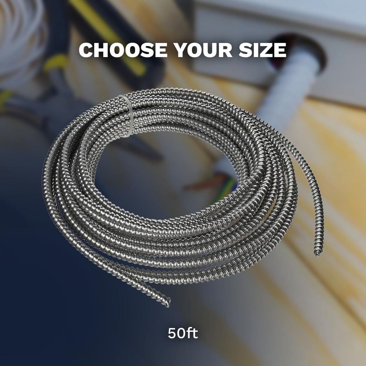 10/3 Metal Clad Aluminum Armor Cable 100 Ft T4225