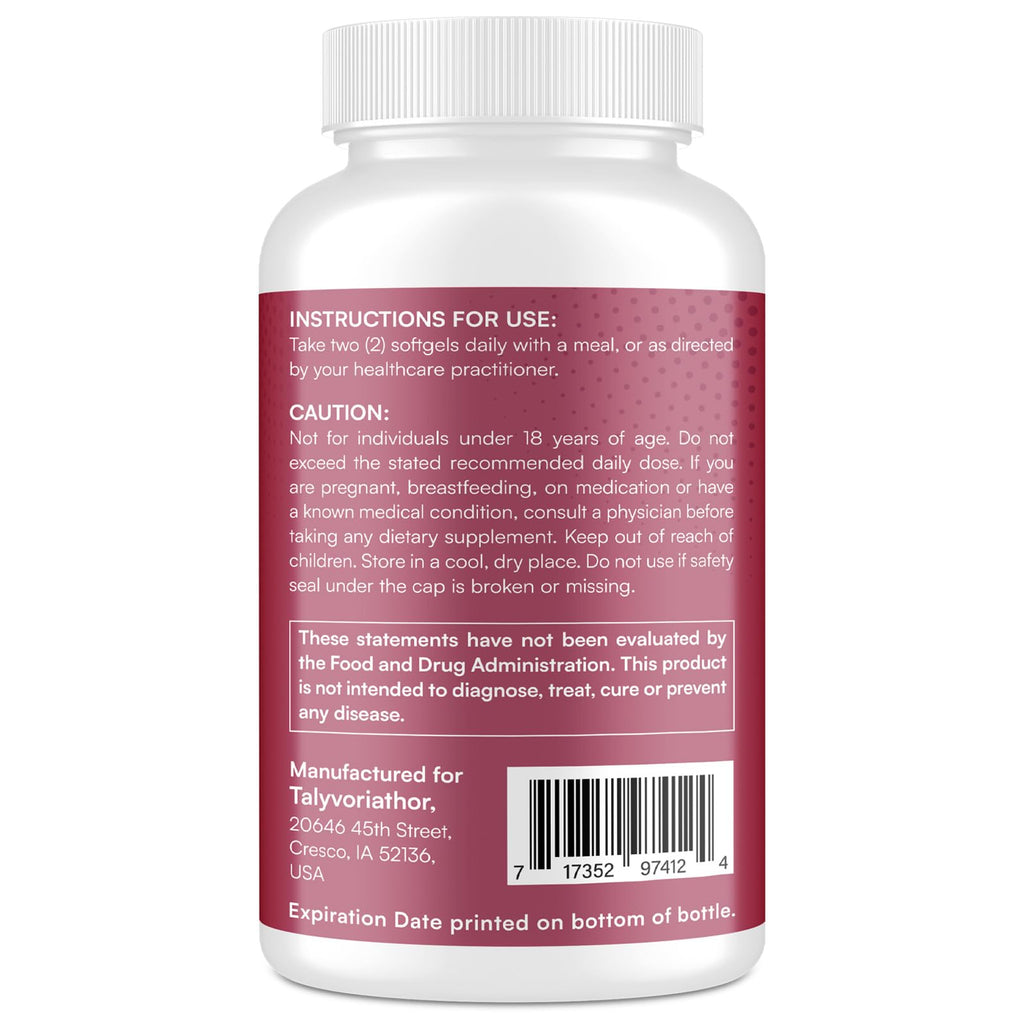Red Yeast Rice 1200mg CoQ10 Astaxanthin 120 Softgels F559