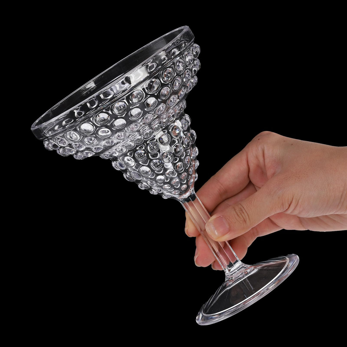 6 Pack 11oz Plastic Stemmed Margarita Glasses H808442