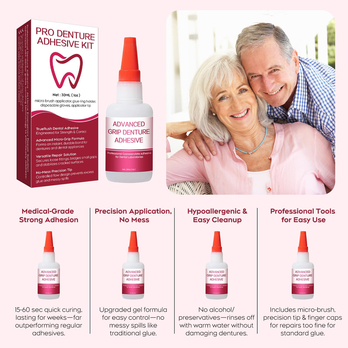 Instant Bonding Dental Glue 1oz E4404
