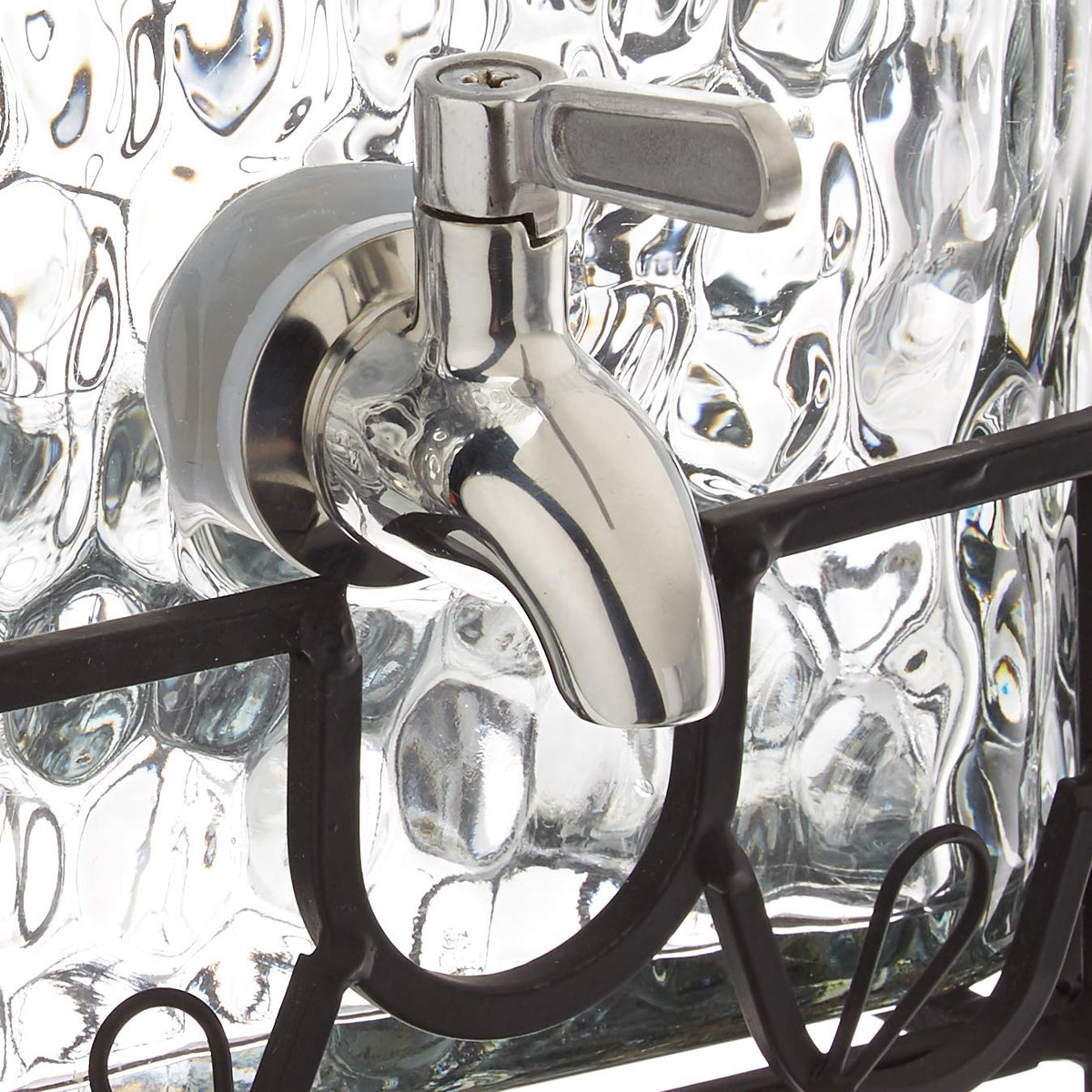 2.5 Gallon Glass Beverage Dispenser with Stainless Steel Spigot B72577