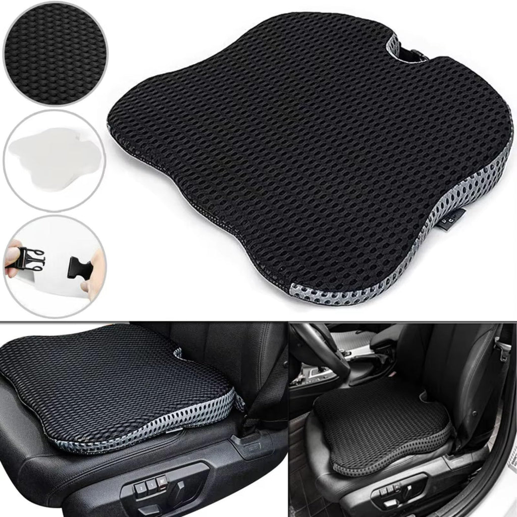 Grey Memory Foam Car Seat Booster Cushion F867