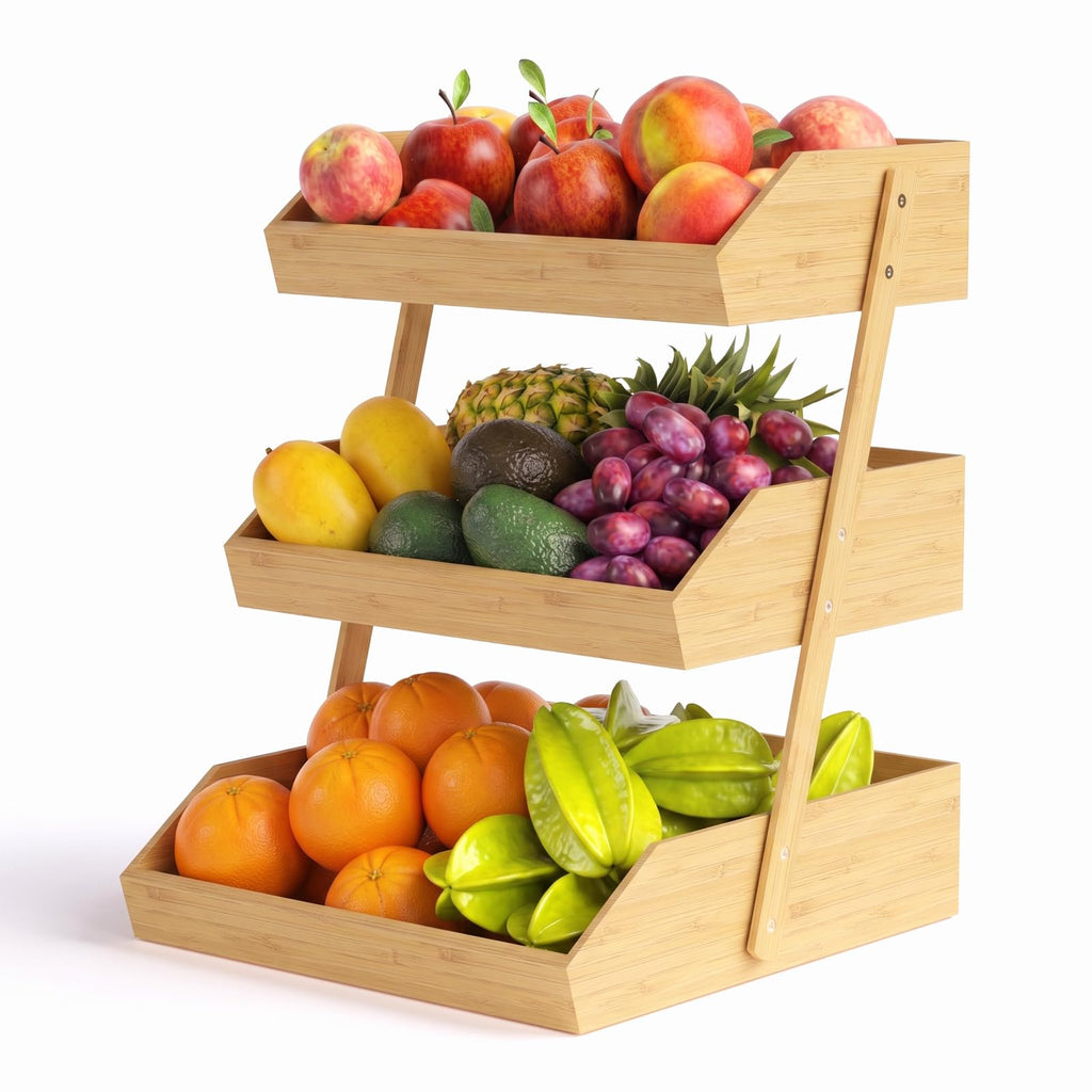 3 Tier Bamboo Fruit Basket P753569