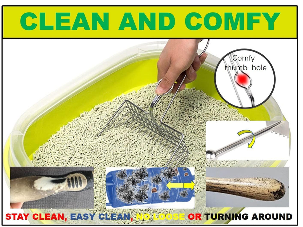 Metal Cat Litter Scoop with Holder W541560