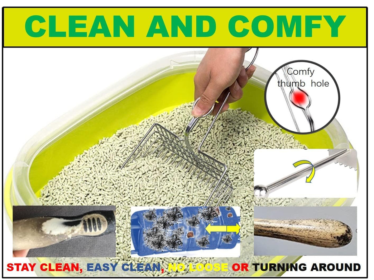Metal Cat Litter Scoop with Holder W541560