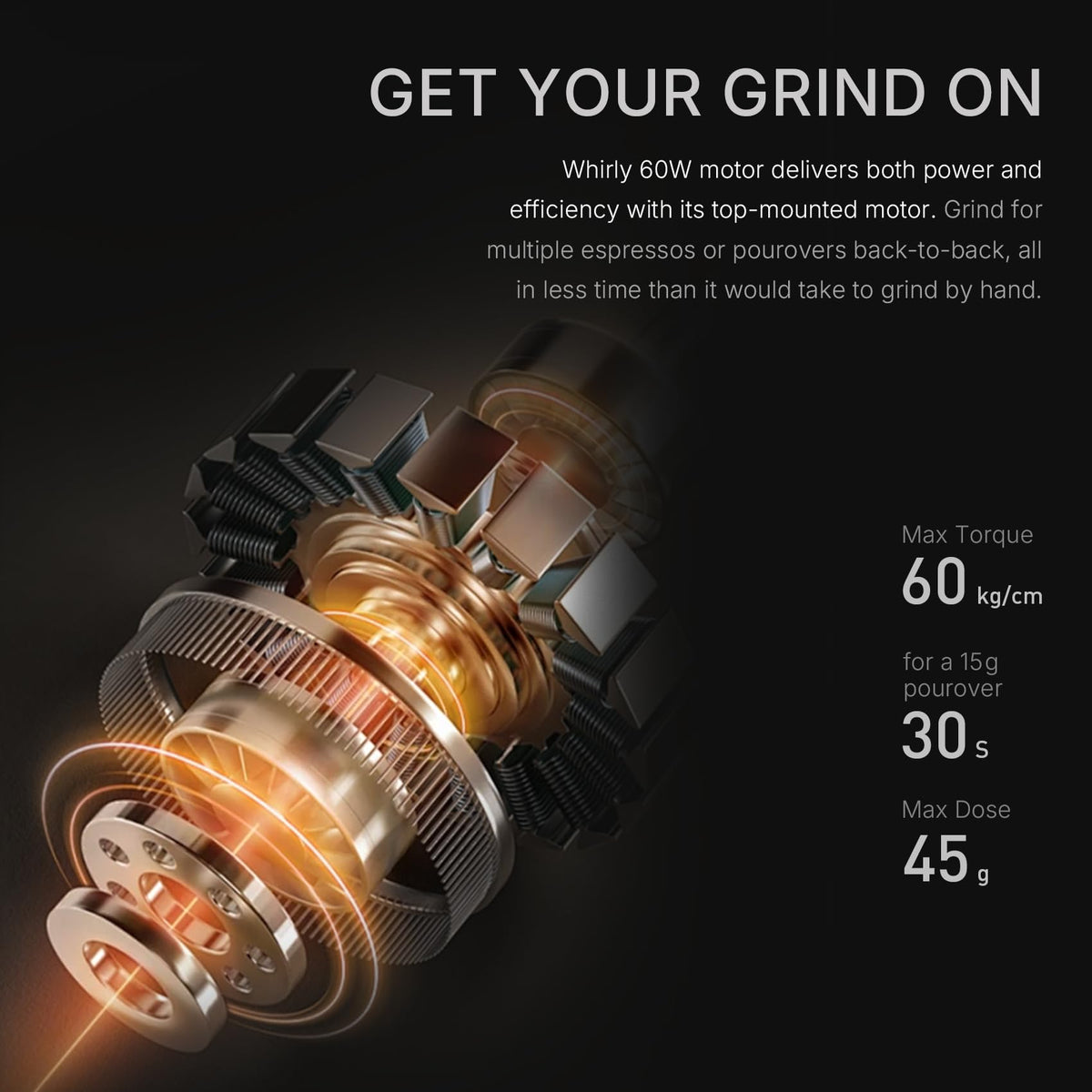 Portable Electric Burr Coffee Grinder with 30 Settings C761