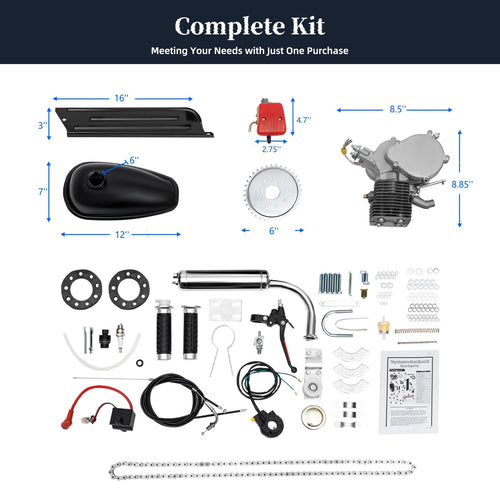 100CC 2-Stroke Gas Motorized Bike Conversion Kit O38038