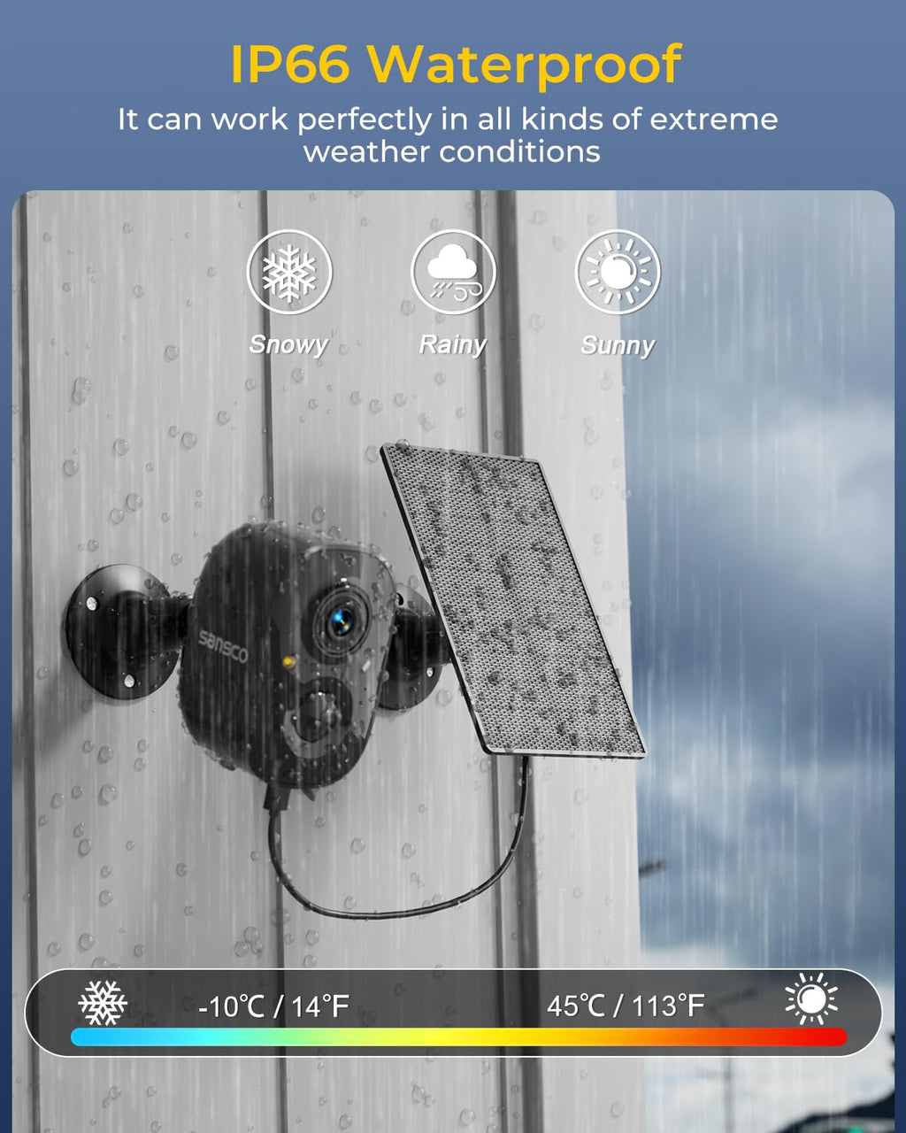 4 Cam Wireless Solar Security Camera System Q209