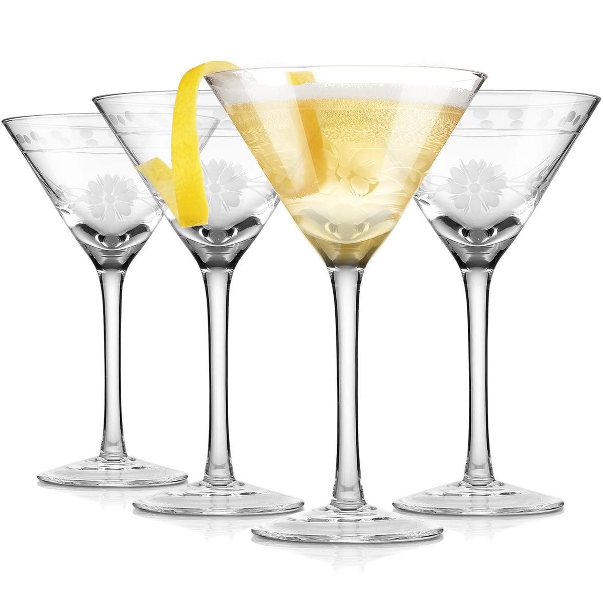9.6 oz Martini Glasses Set of 4 H774143