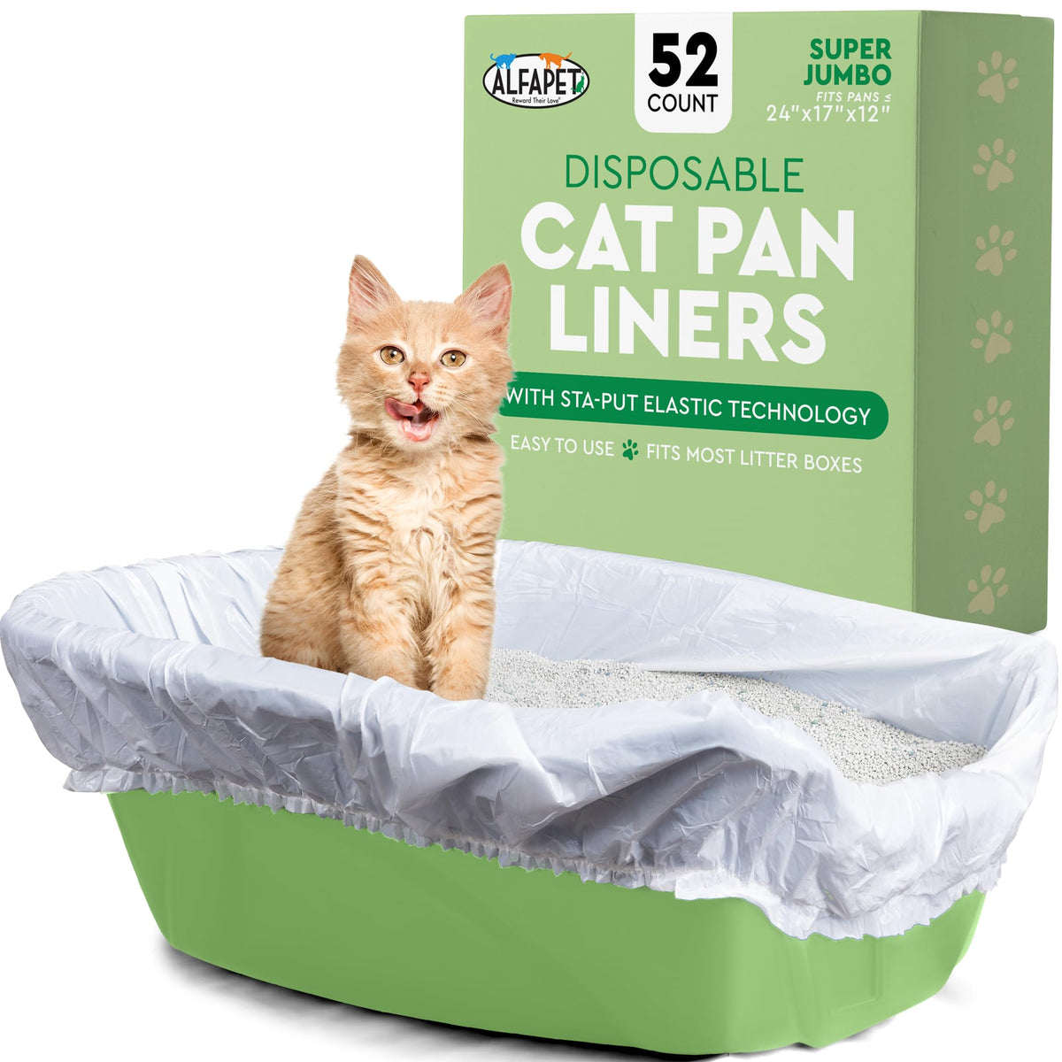 Heavy Duty 52 Pack Litter Box Liners H300