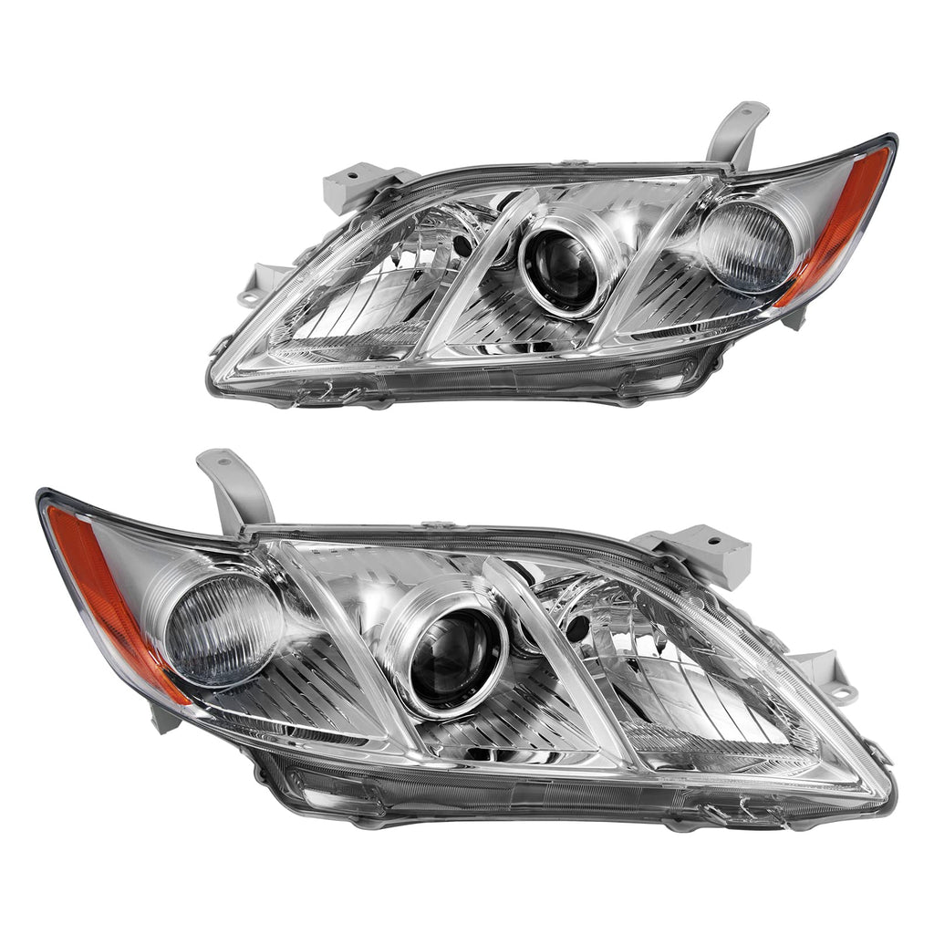 Headlight Assembly Amber Reflector Clear Lens Pack of 2 O37632