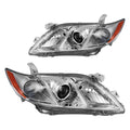 Headlight Assembly Amber Reflector Clear Lens Pack of 2 O37632