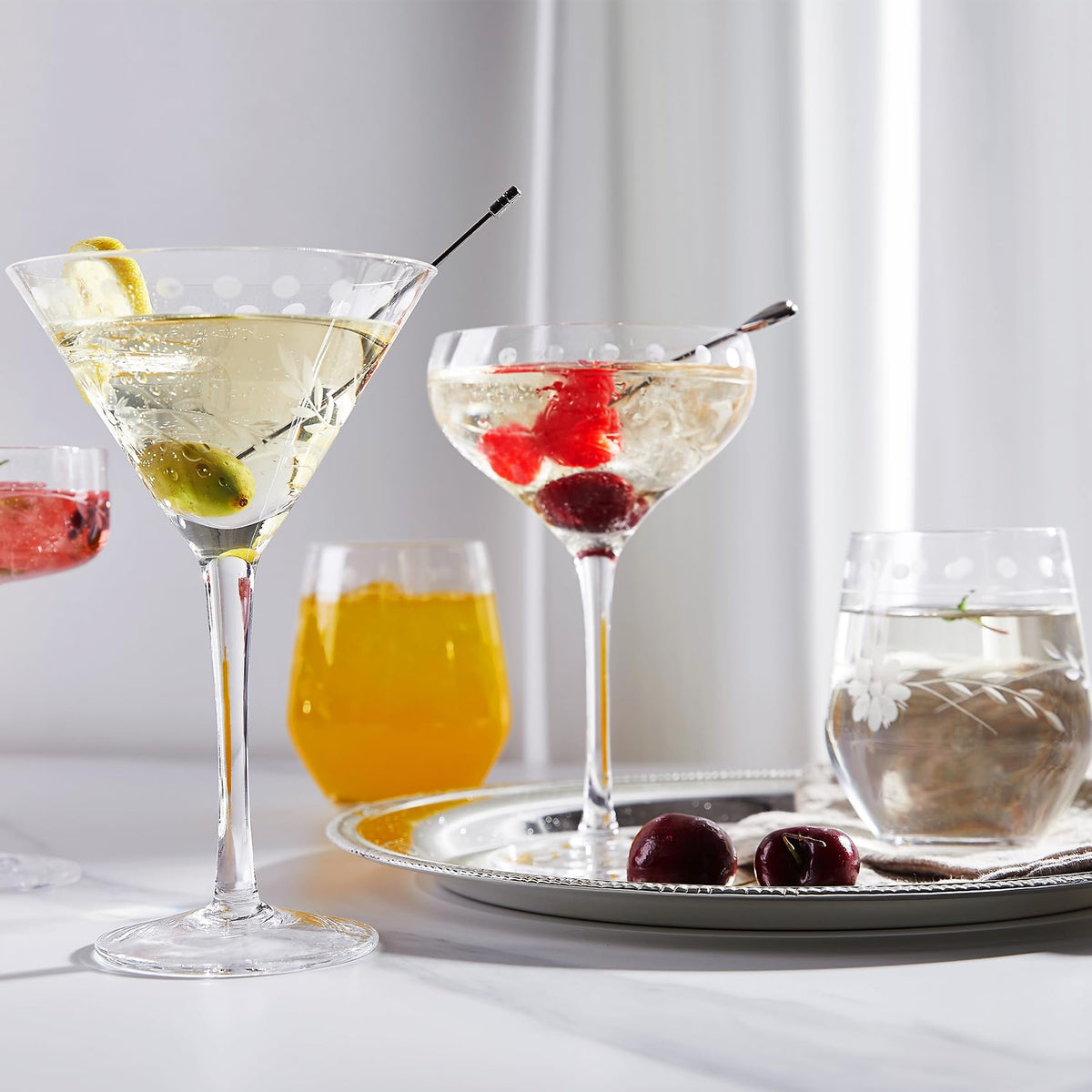9.6 oz Martini Glasses Set of 4 H774143