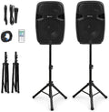 Portable 15" PA Speaker System Set J476