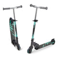 Foldable Light Up Wheels Adjustable Handlebar Aluminum Kids Kick Scooter D274