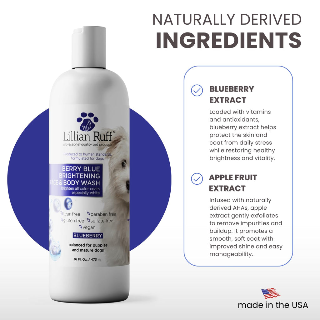 Berry Blue Brightening Pet Shampoo 16oz G902