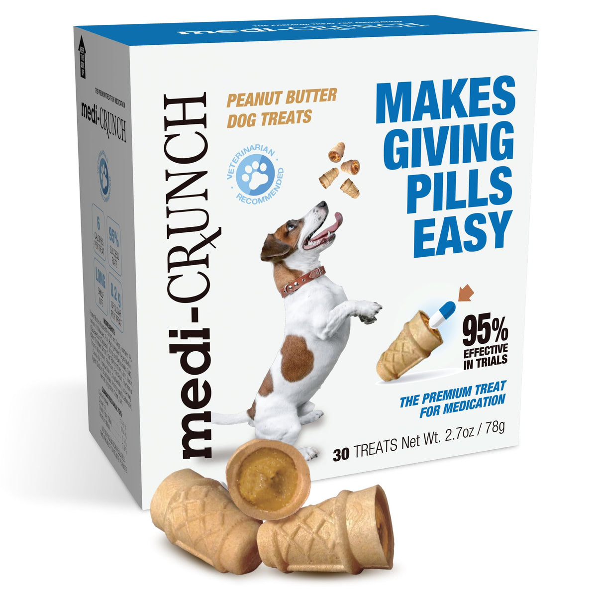Peanut Butter Dog Pill Treats 30 Count Y1660