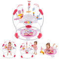 Pink Baby Bouncer Activity Center with Music Lights and Sounds N713984