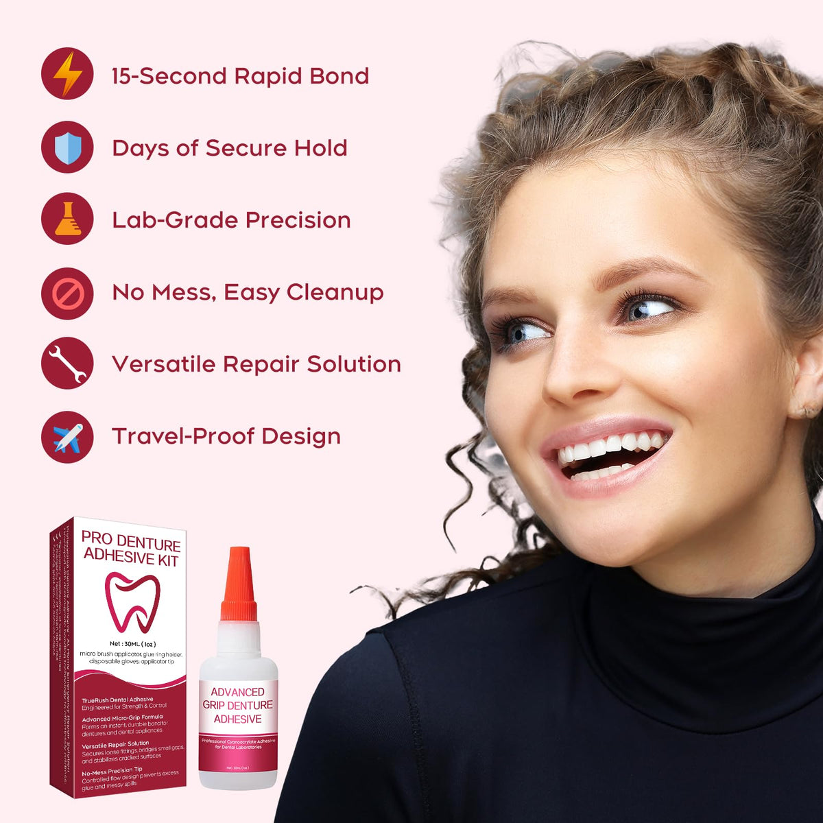 Instant Bonding Dental Glue 1oz E4404
