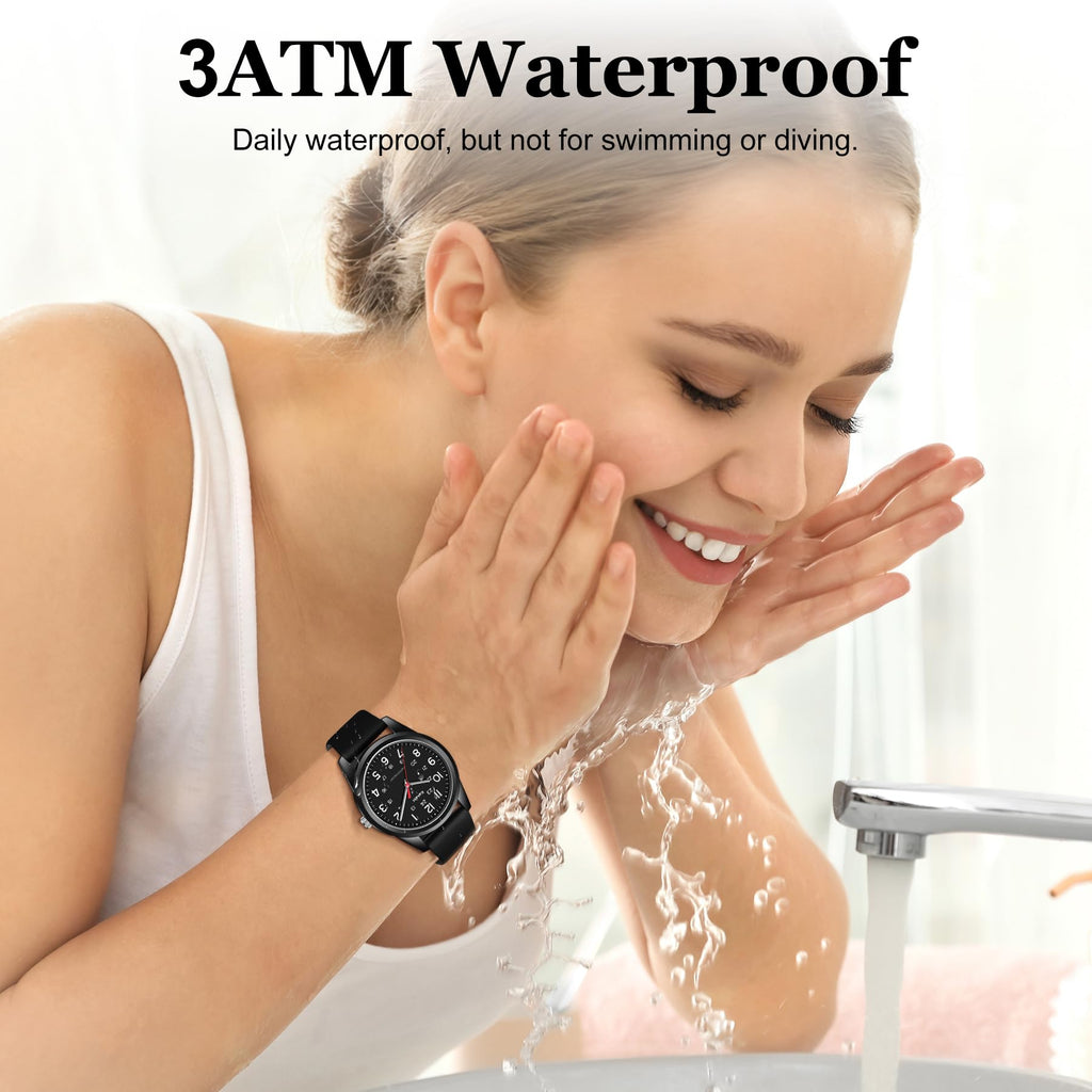 Mens Womens Quartz Silicone Strap Military Wristwatch D63754