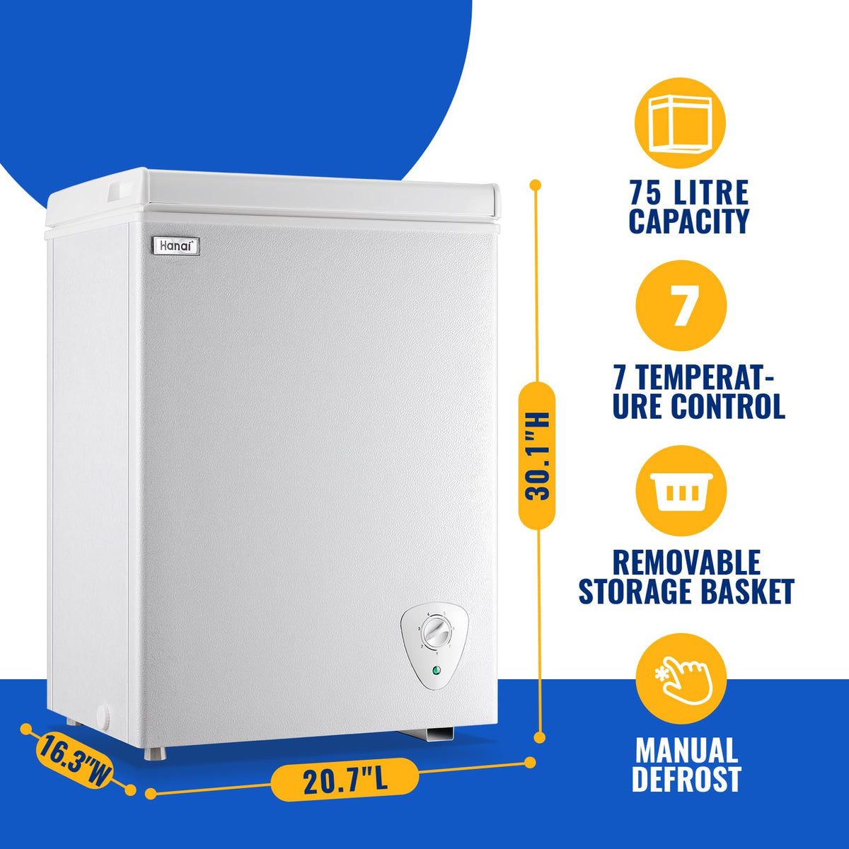 White 3.5 Cu.Ft Chest Freezer J32423