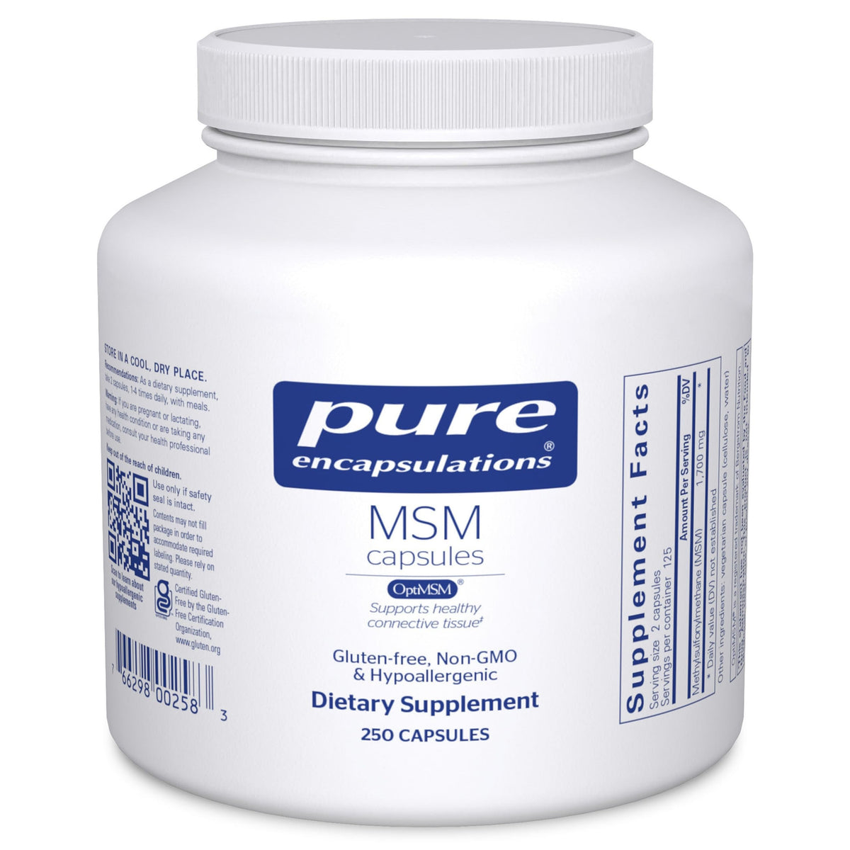 MSM Capsules, 250 Capsules B3751