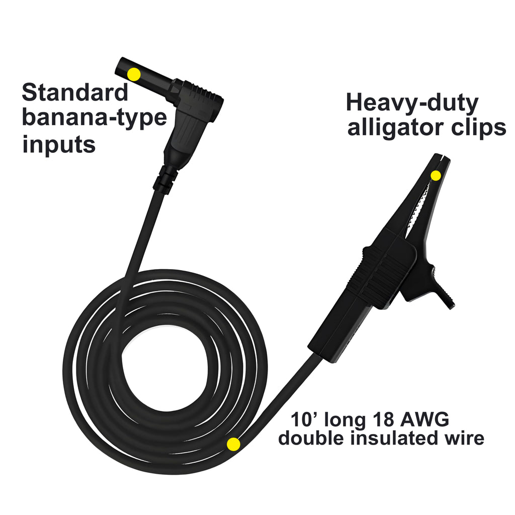 Heavy Duty Insulated Alligator Clips Test Leads B710436