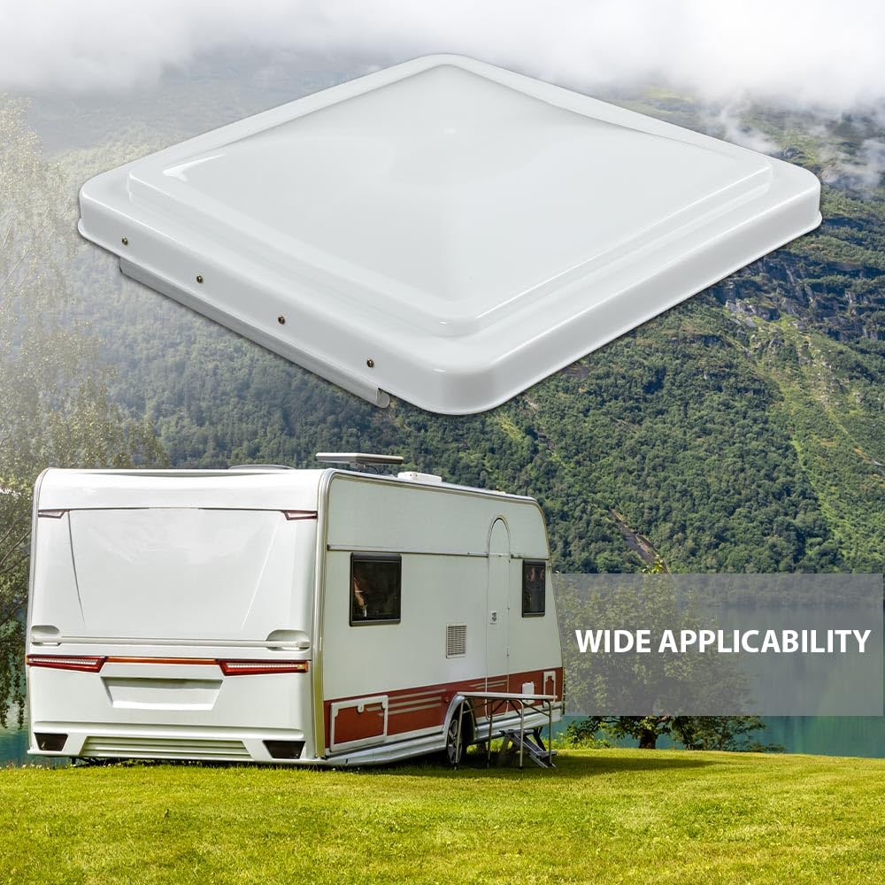 14" x 14" White Roof Vent Cover G521