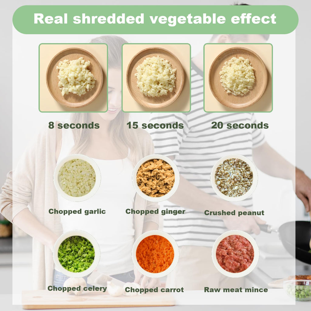 Portable Wireless Electric 4-in-1 Vegetable Cutter Set B8520