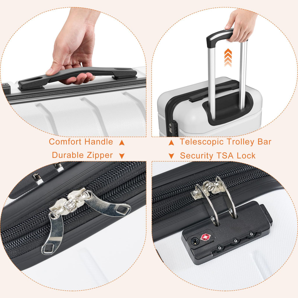 20 Inch Carry On Luggage with Spinner Wheels V228