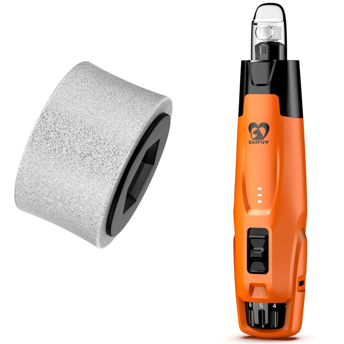 Dog Nail Grinder & Replacement Grinding Head Bundle Q88793